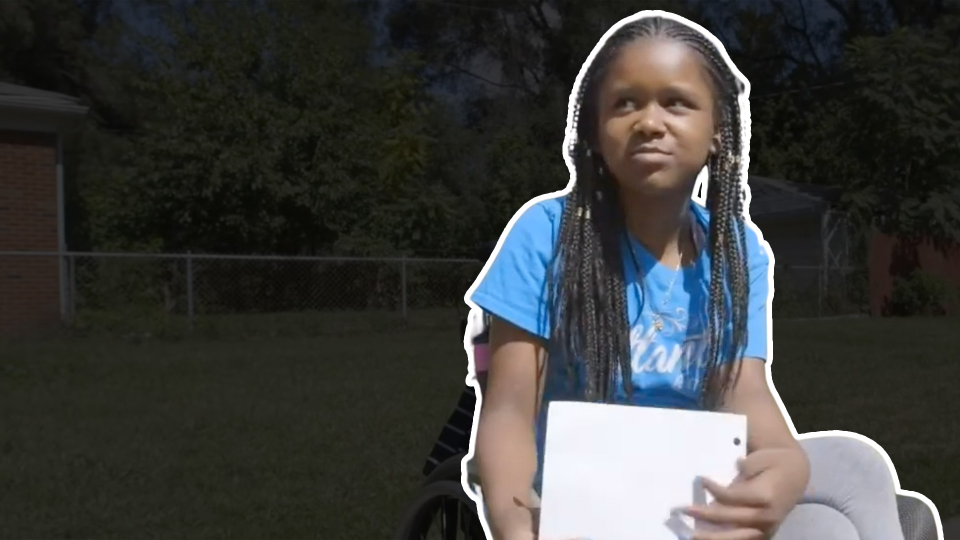 Paralyzed girl forgives man who shot her